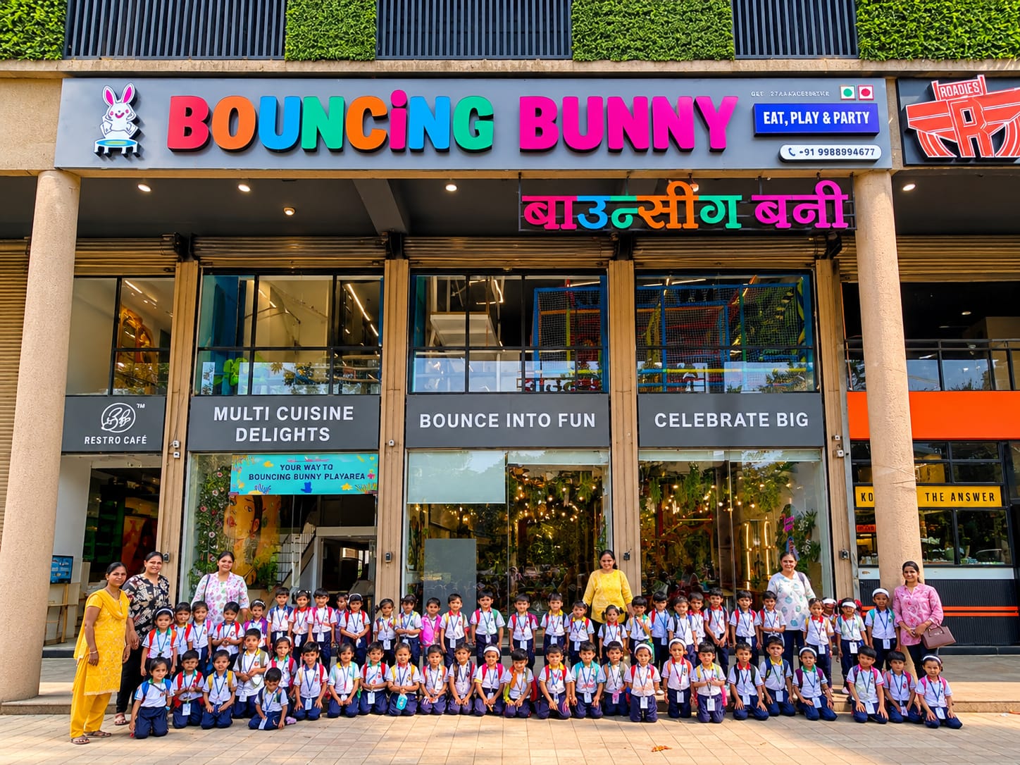 School picnic at Bouncing Bunny in Kharghar, Navi Mumbai